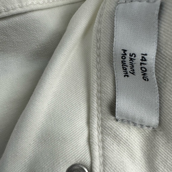 Amazon Essentials Women's Skinny Jeans White New With Tags Size 14 Long - Picture 2 of 3